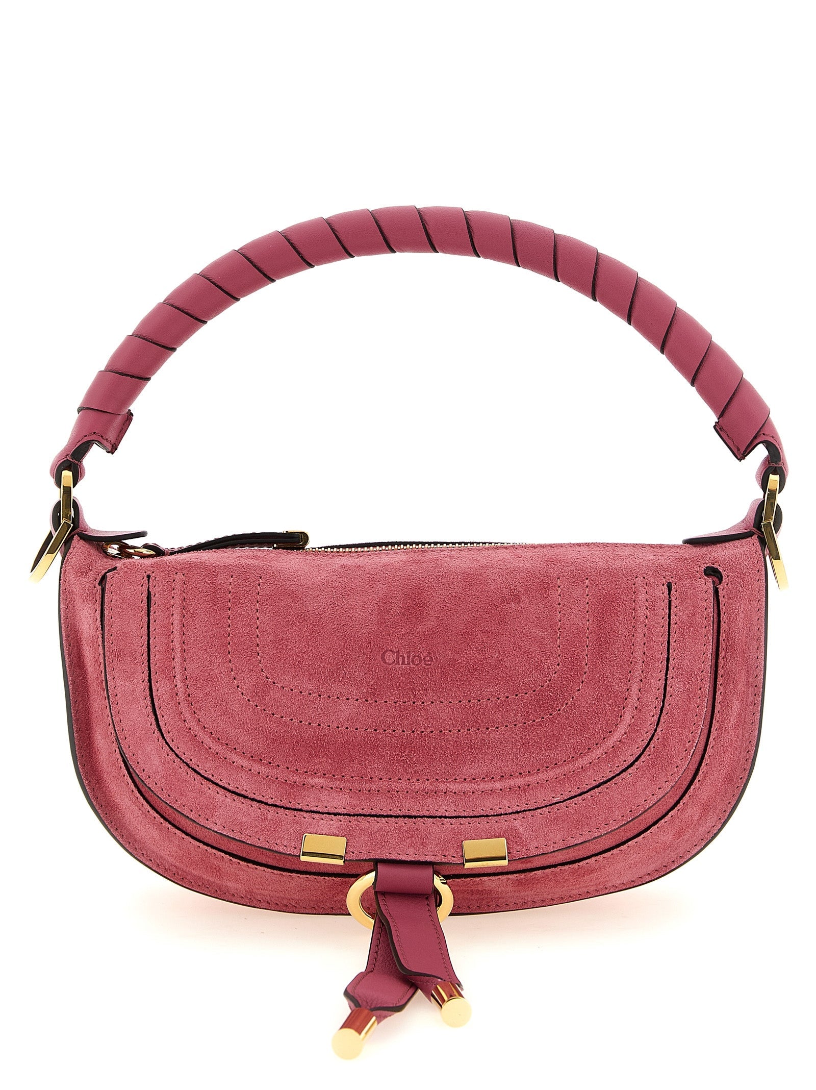 Chloé Marcie Shoulder Bag — Pink