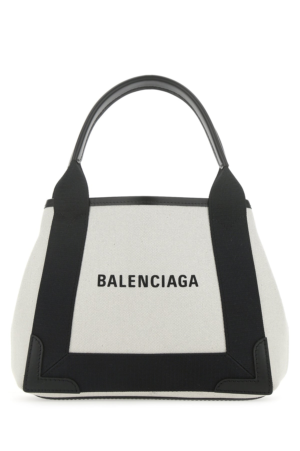 Balenciaga Canvas Logo Shoulder Shoulder Bag — Beige