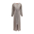 Missoni Sequin-Embellished Striped Viscose Dress — Multicolor