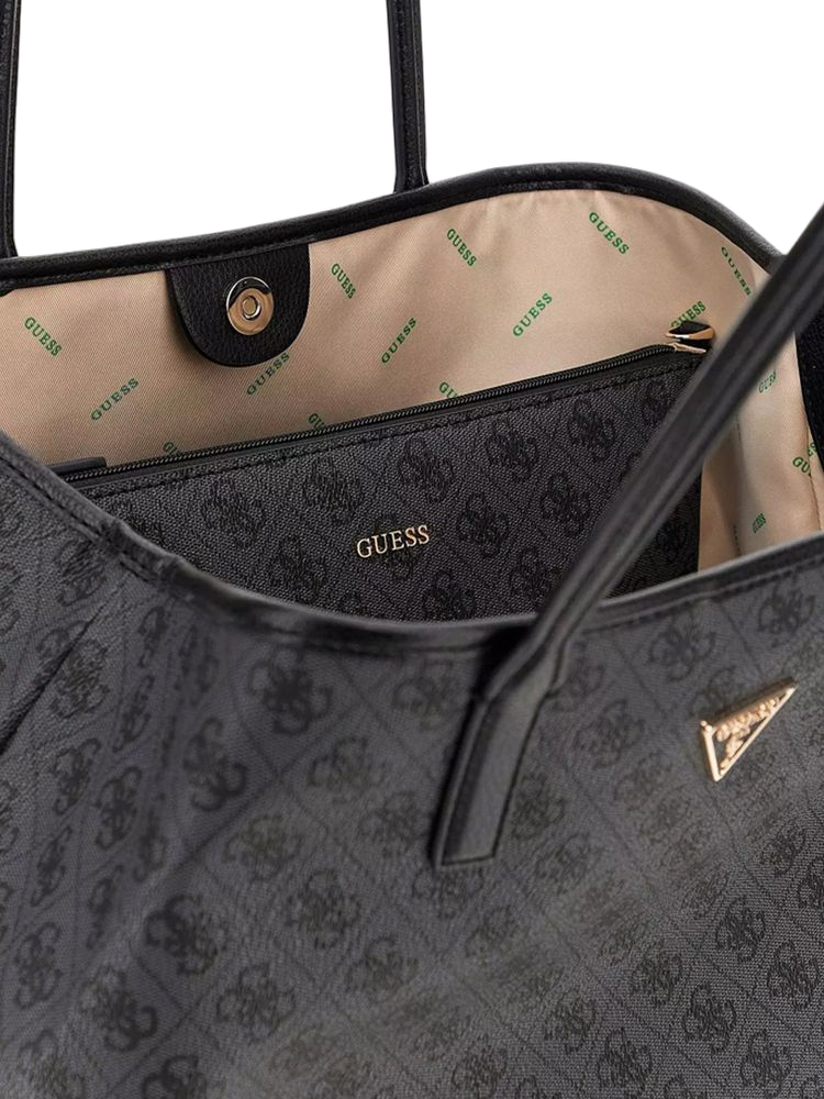 Guess Victtoria Large 2 In 1 Tote Bag — Black