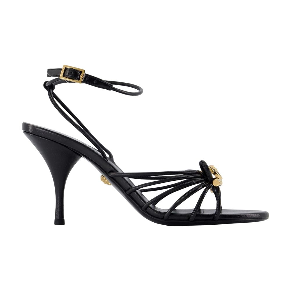 Versace T.85 Heel Sandal — Black