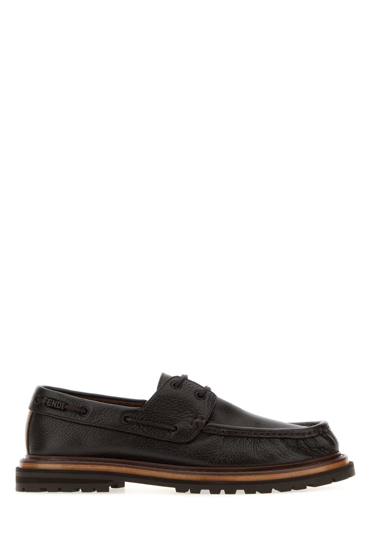 Fendi Pequin Loafer — Brown
