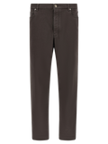 Brunello Cucinelli Cotton Straight-Leg Jeans — Brown