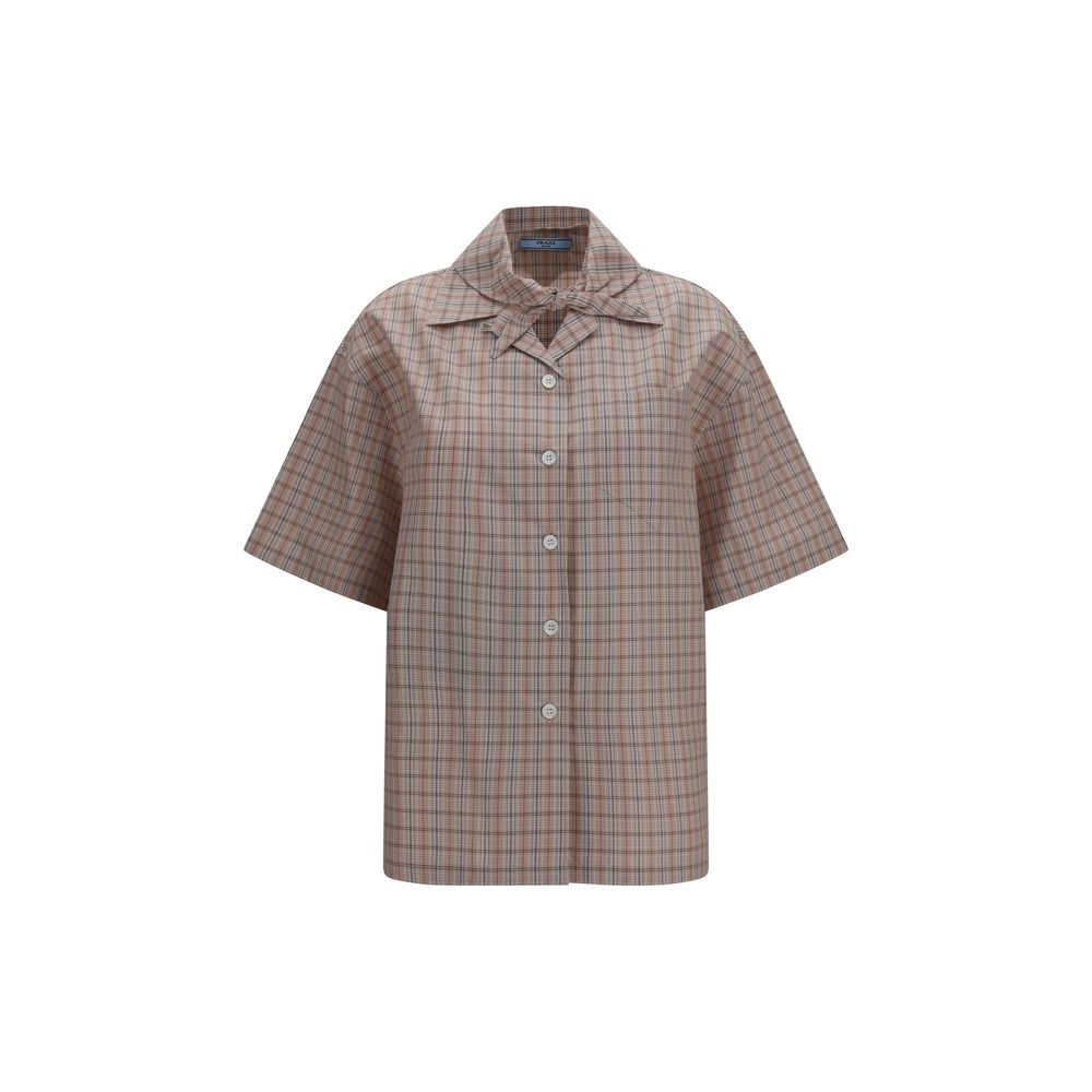 Prada Check Cotton Shirt — Multicolor