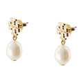 Tory Burch Pearl Drop Earrings — Gold