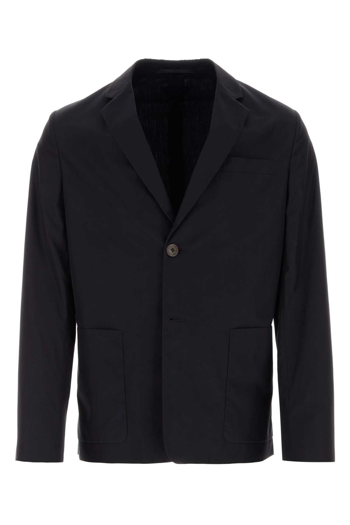 Prada Lightweight Cotton Blazer — Navy