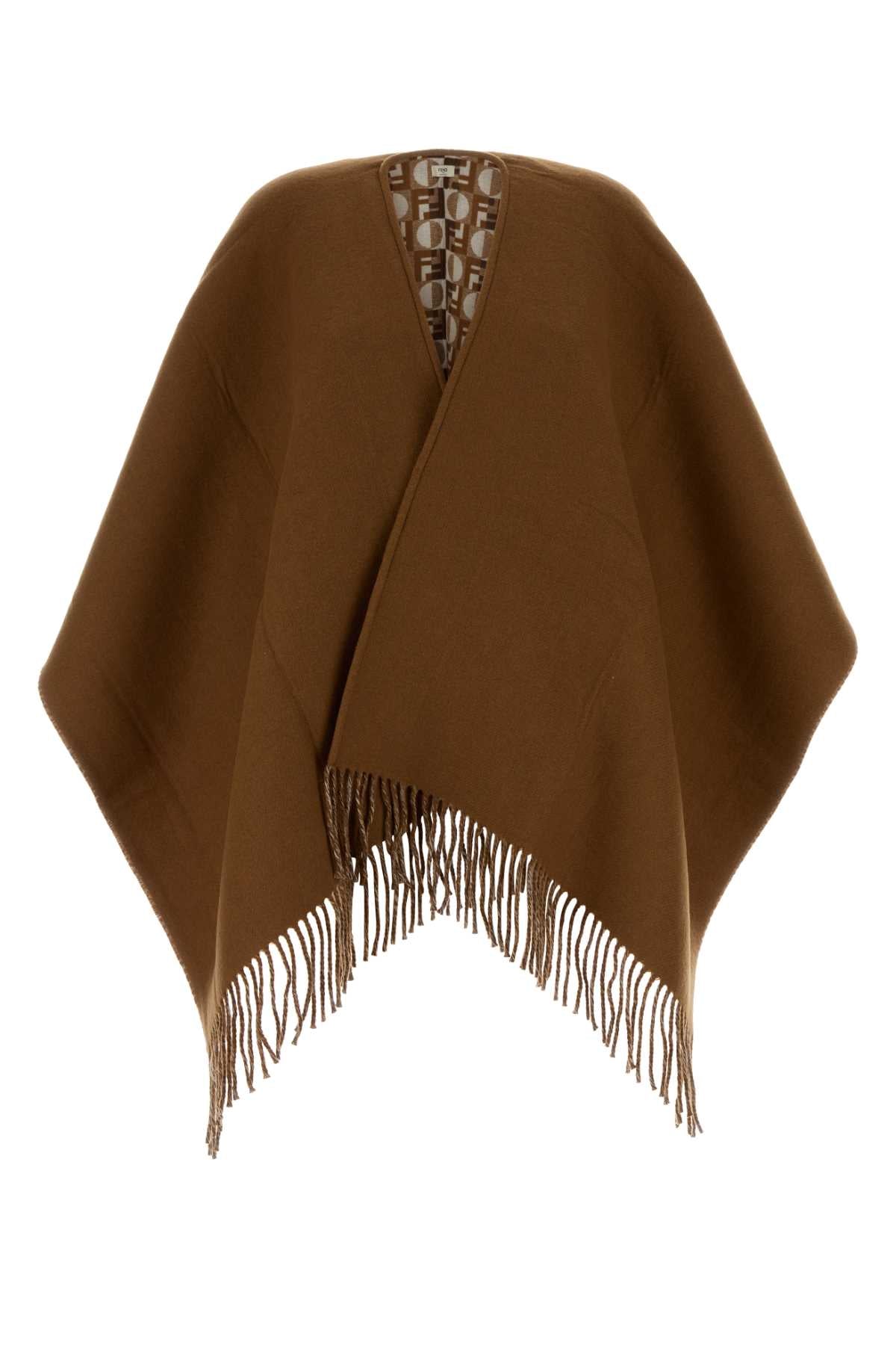 Fendi Deco Cape — Brown