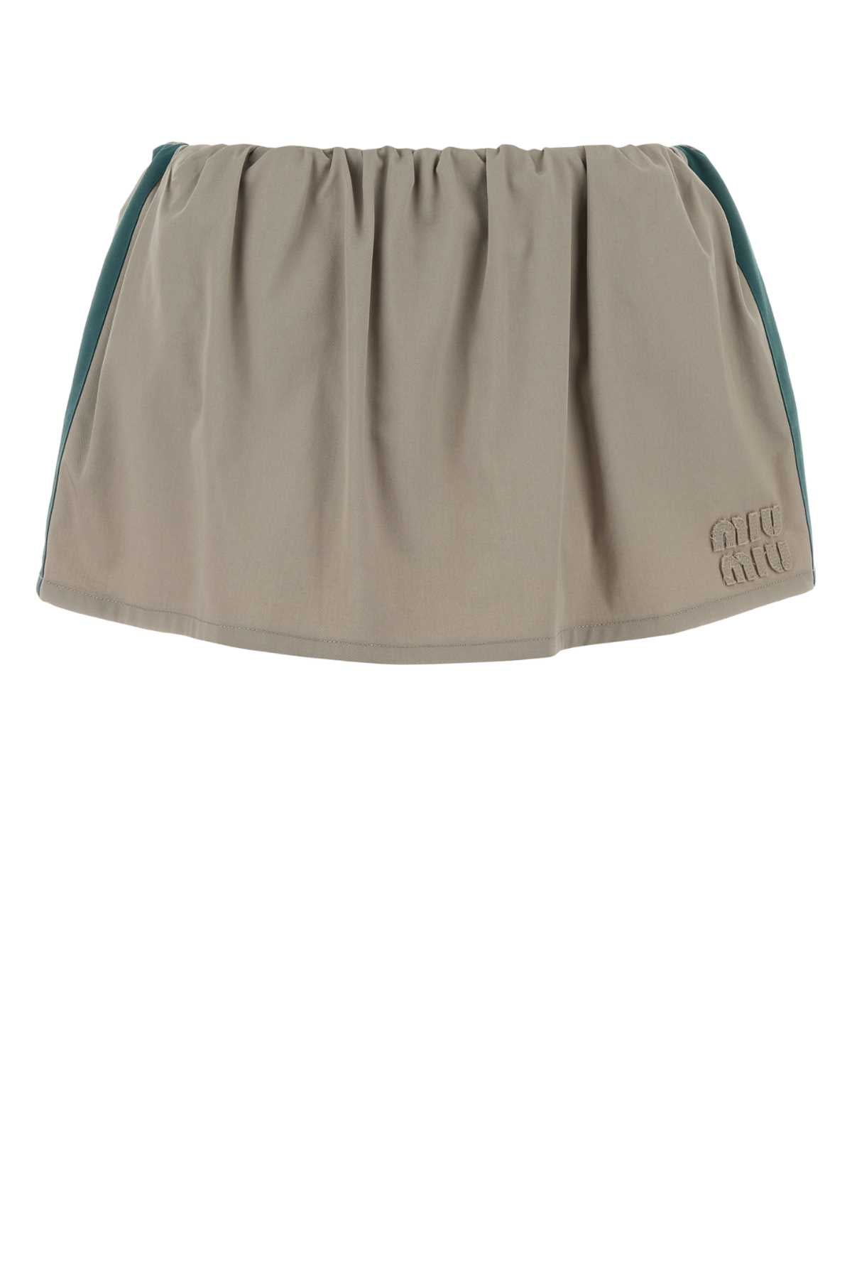 Miu Miu Gonne Bermuda — Beige
