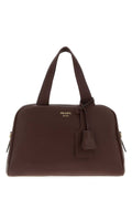 Prada Leather Shoulder Bag — Brown