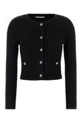 Alessandra Rich Knit Cardigan — Black
