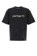 Carhartt Wip Organic Cotton Logo T-Shirt — Black