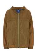 Prada Re-Nylon Hooded Jacket — Brown
