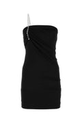 Givenchy Ruched Chain-Strap Dress — Black
