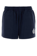 Sporty & Rich Crest Shorts — Navy