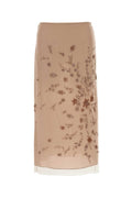 Fendi Beaded Tulle Skirt — Pink