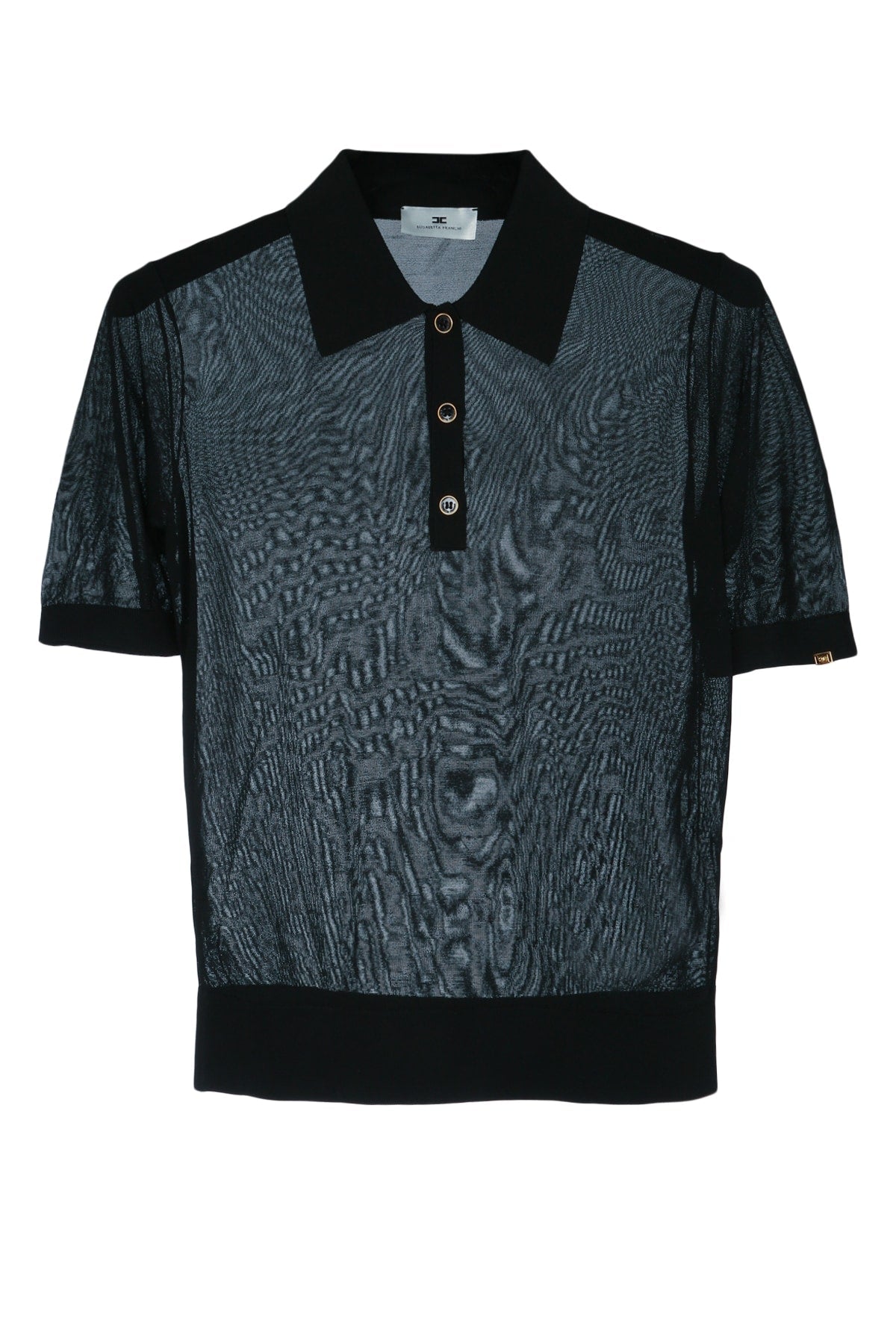 Elisabetta Franchi Tricot Polo — Black