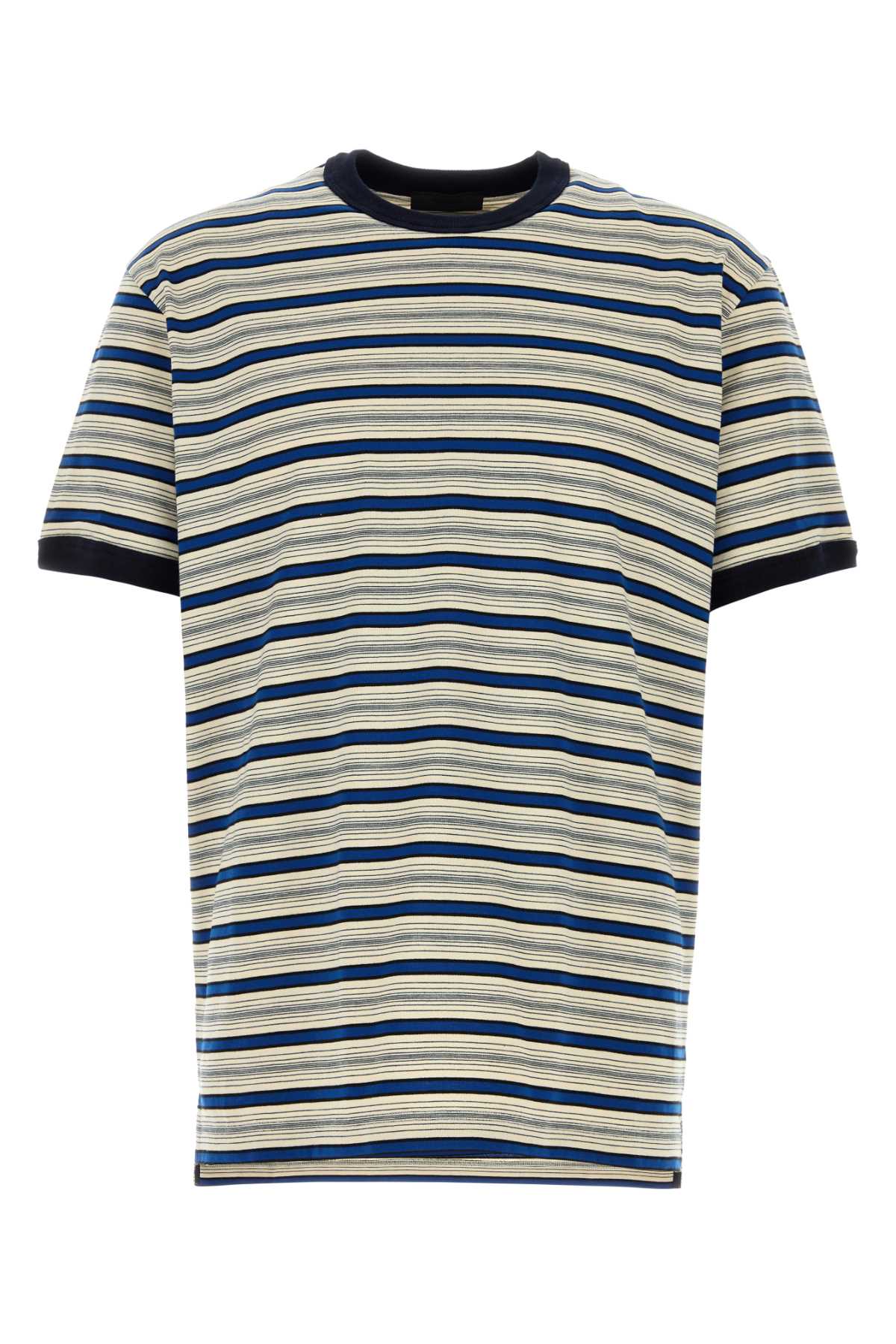 Prada Striped Cotton T-Shirt — Multicolor