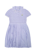 Self Portrait Kids Pleated Dress — Purple