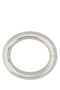 MM6 Maison Margiela Polished Metal Bracelet — Silver