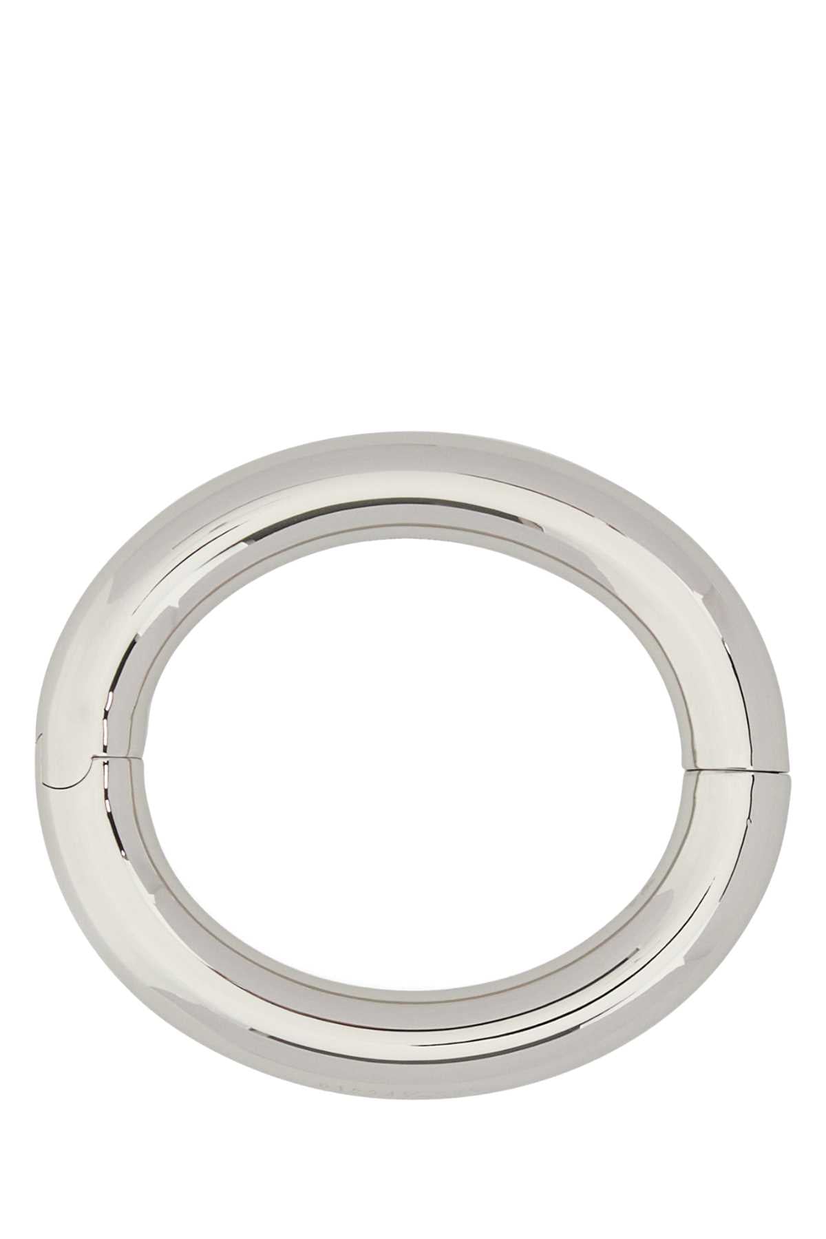 MM6 Maison Margiela Polished Metal Bracelet — Silver
