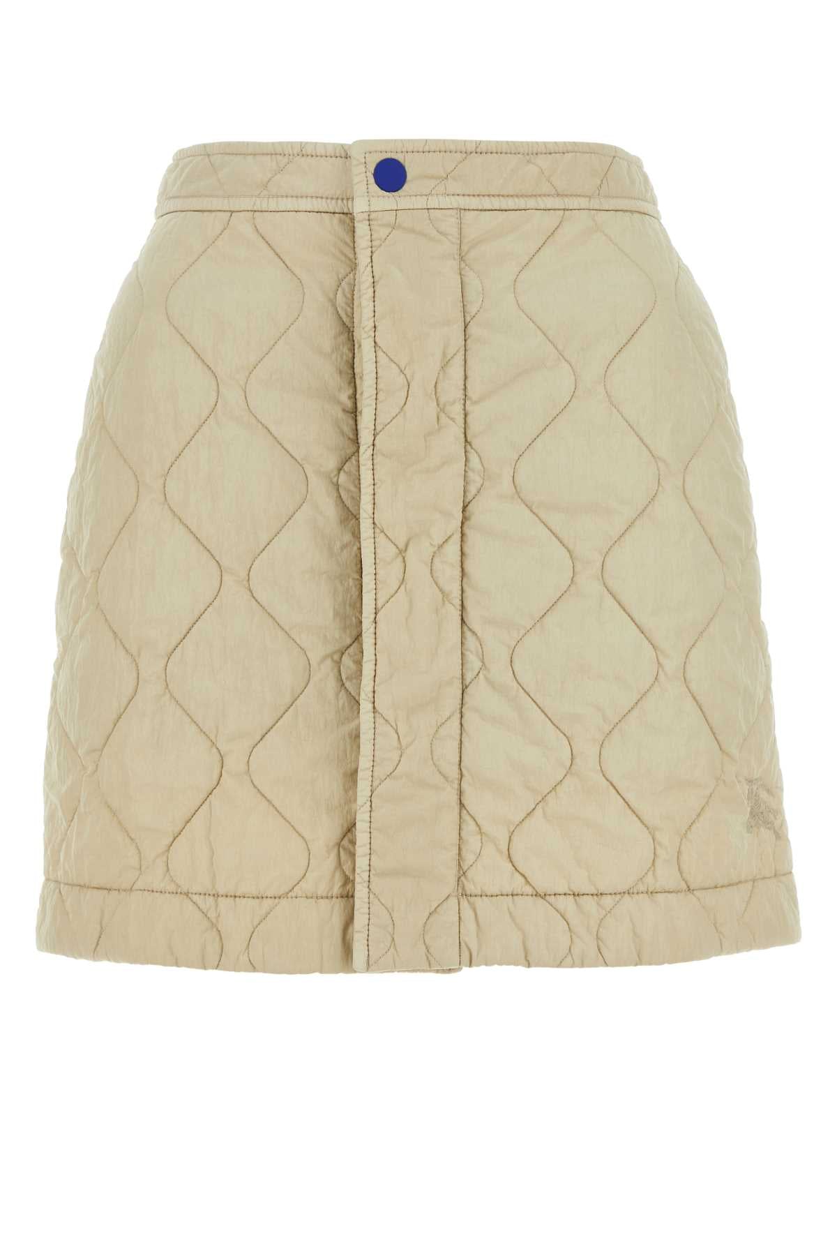 Burberry Quilted Nylon Bermuda — Beige