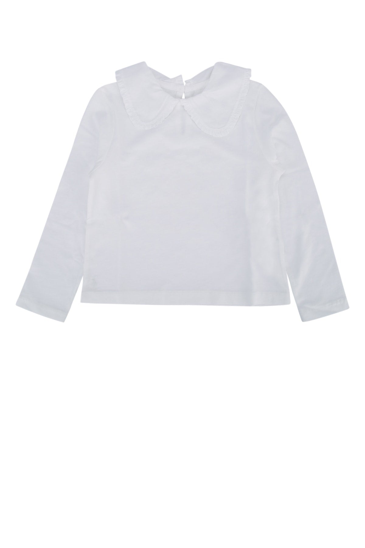 Polo Ralph Lauren Peter Pan Collar Knit T-Shirt — White