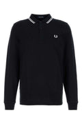 Fred Perry Twin Polo Shirt — Navy
