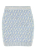 Fendi Cotton Mini Skirt — Blue