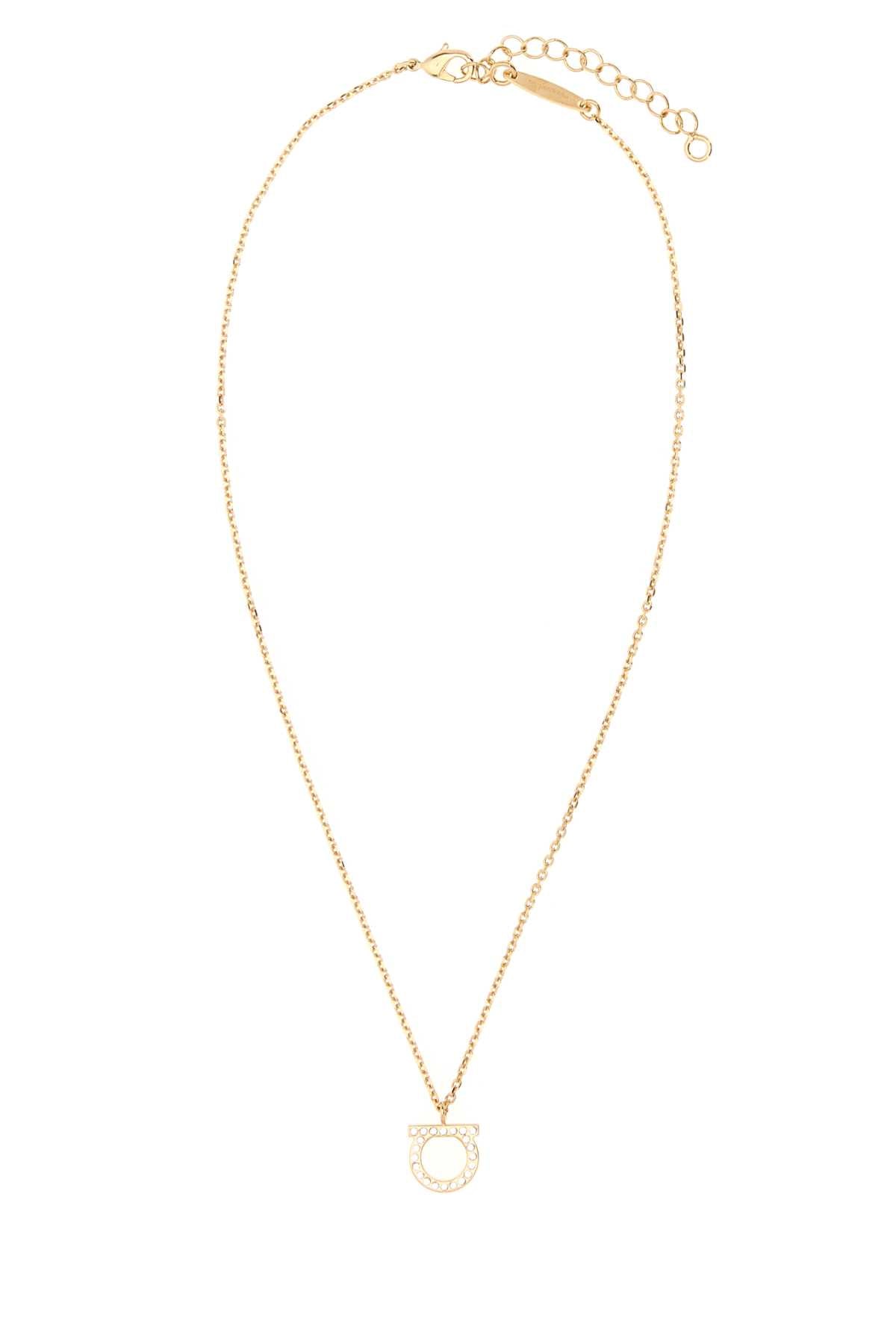 Ferragamo Gancini Necklace — Gold