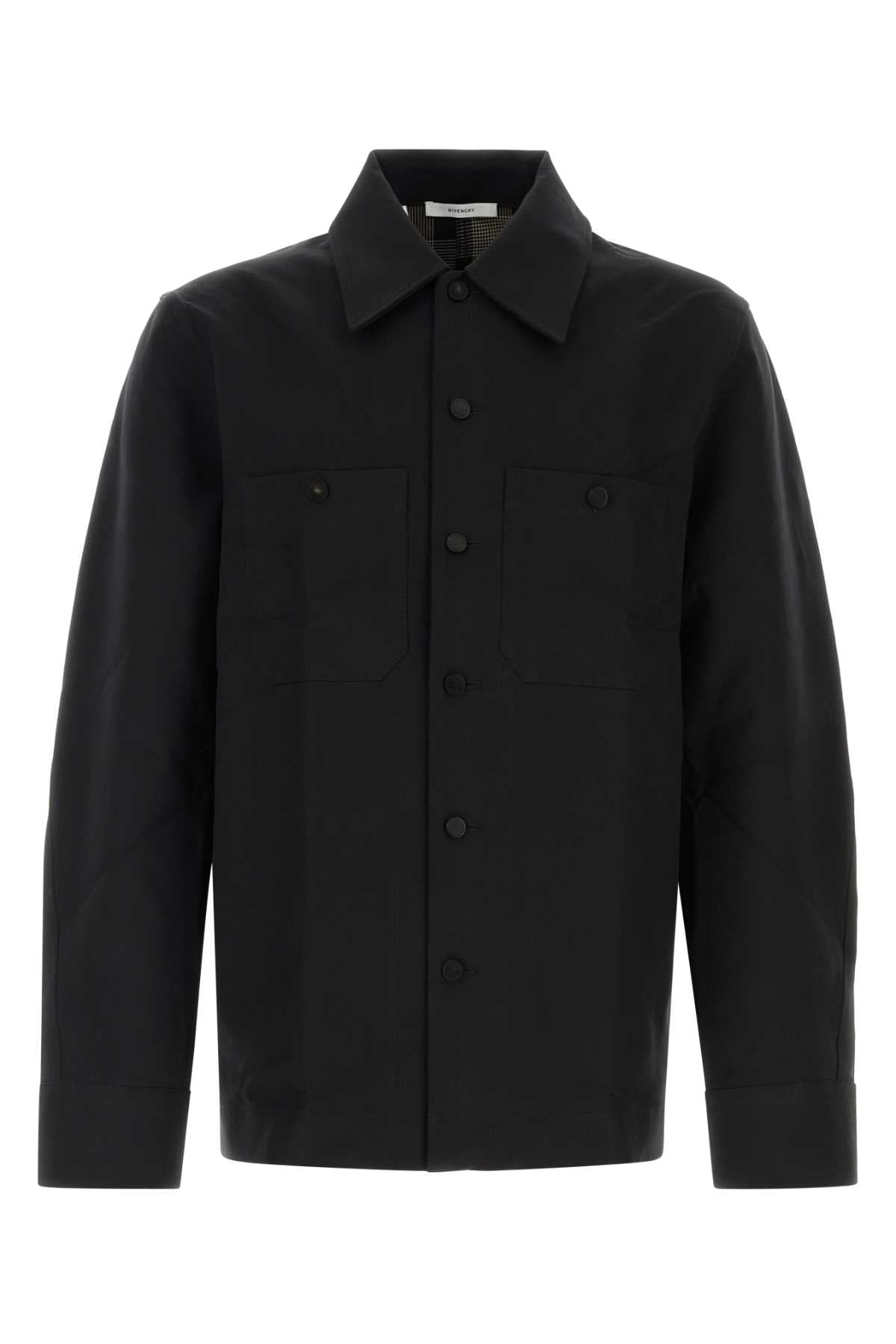 Givenchy Couture Seam Overshirt — Black