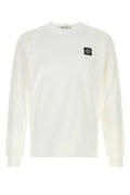 Stone Island Logo-Patch Cotton T-Shirt — White