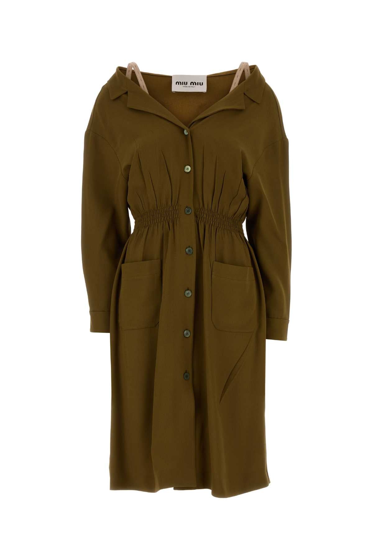 Miu Miu Abiti Dress — Green