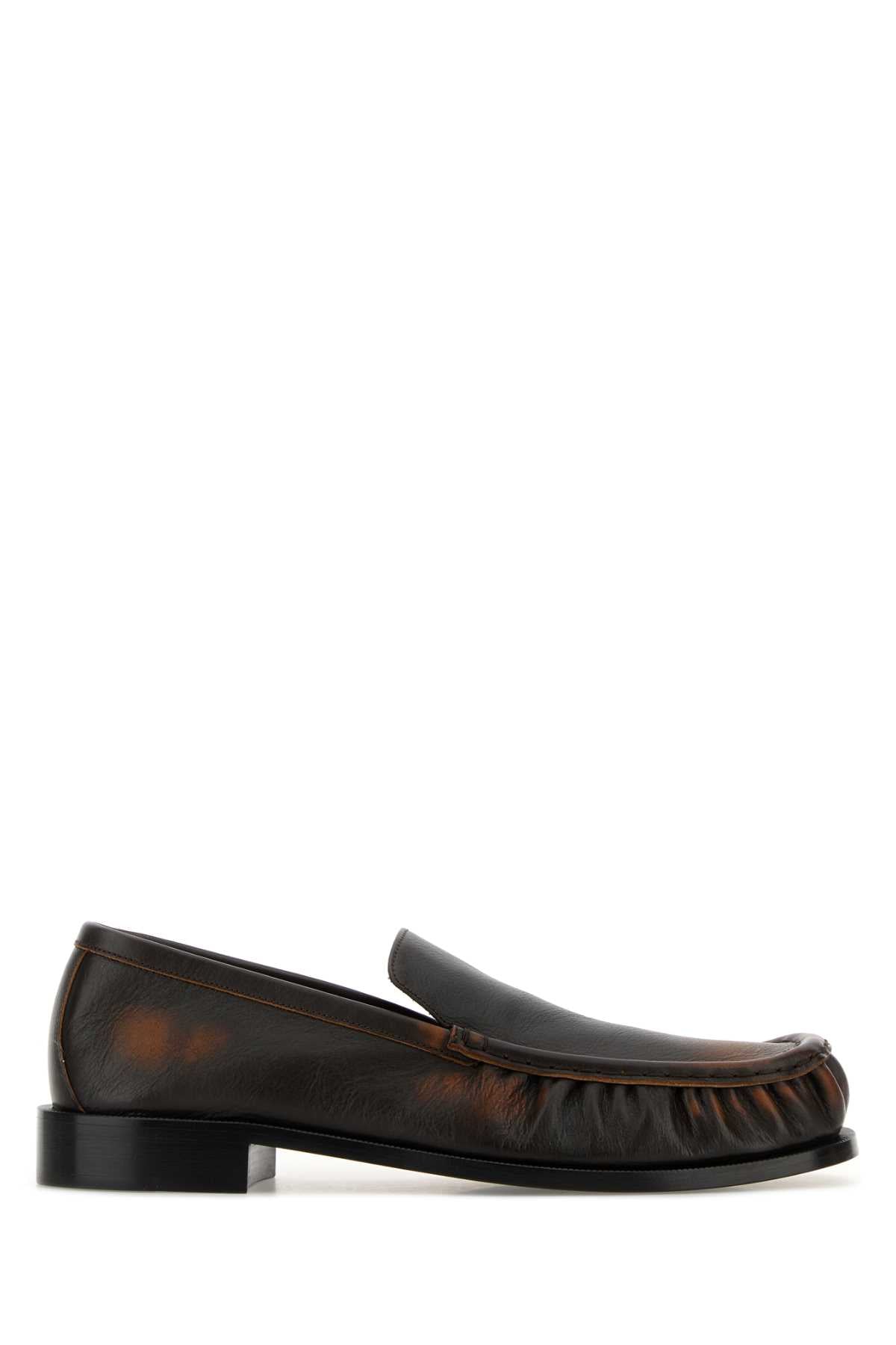 Dries Van Noten Calf Leather Loafer — Brown