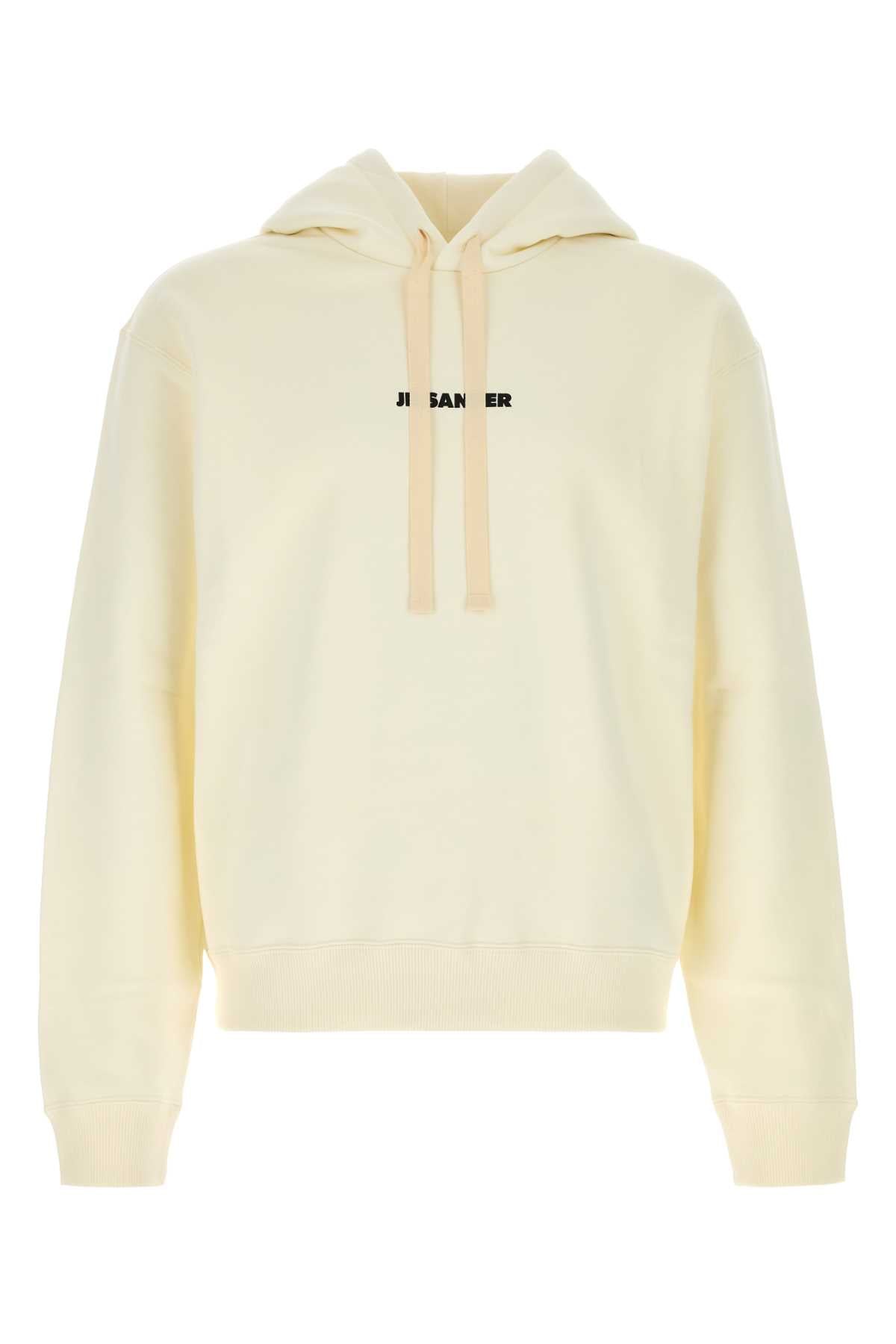 Jil Sander Cotton Hoodie — Beige