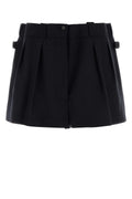 Prada Virgin Wool Bermuda Shorts — Navy