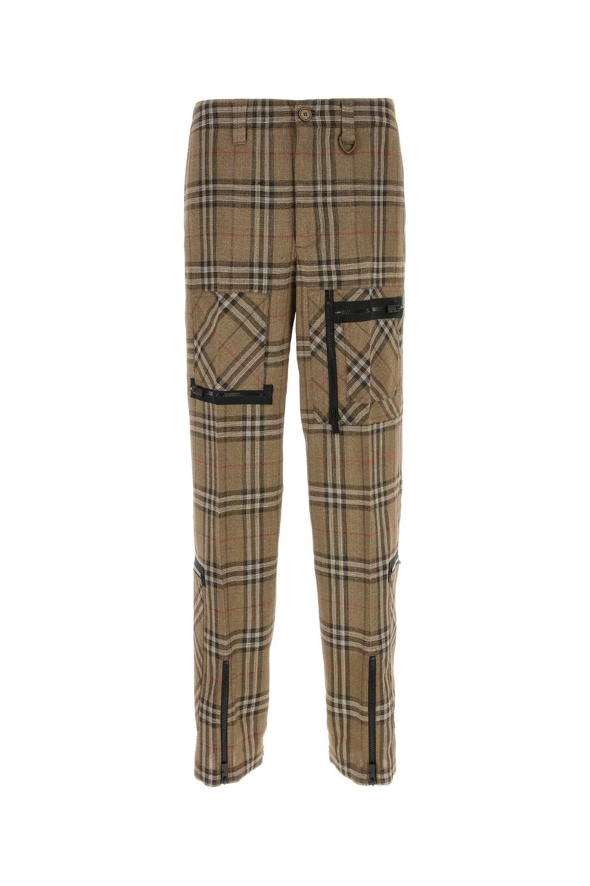 Burberry Trousers Cargo Pants — Beige