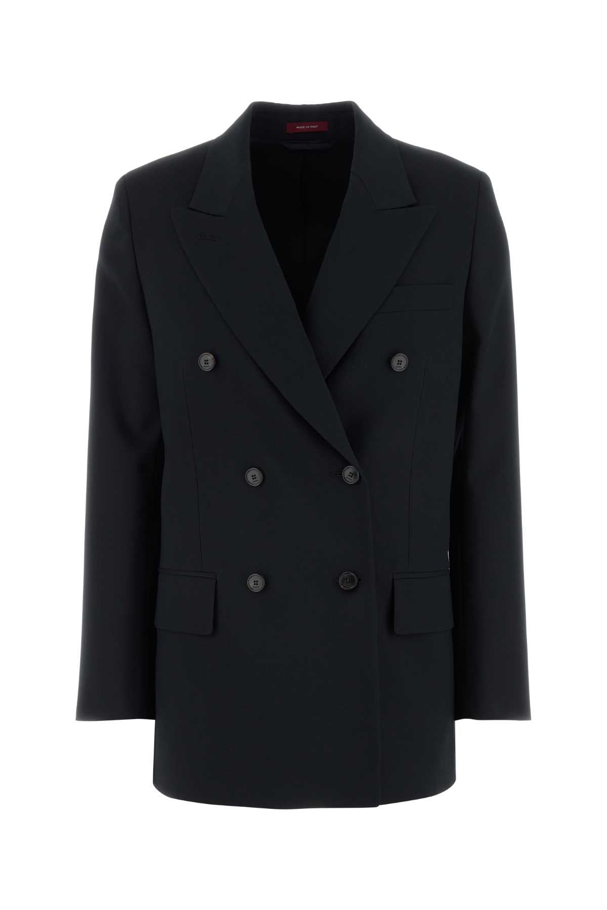 Gucci Wool Double-Breasted Blazer — Blue