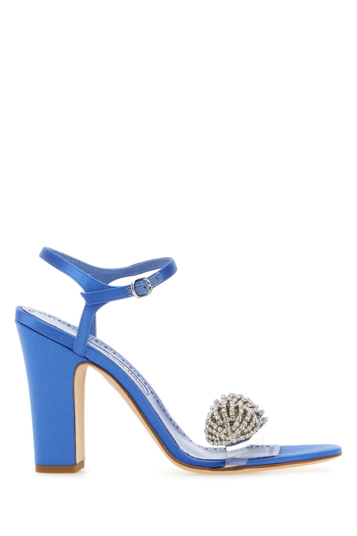 Manolo Blahnik Elhob Heel — Blue