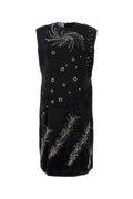 Prada Studded Velvet Dress — Black