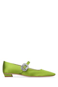 Roger Vivier Strass Flat — Green