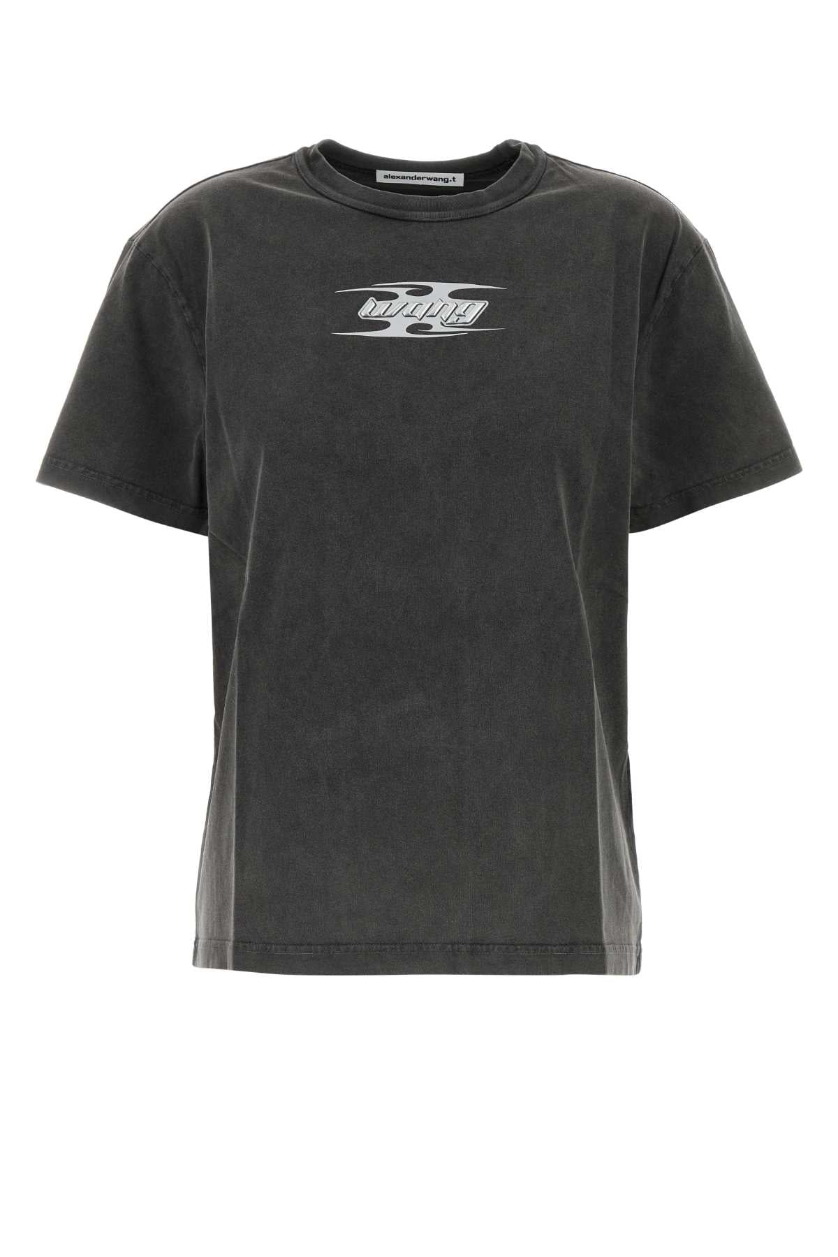 T By Alexander Wang Sleeve T-Shirt — Gray