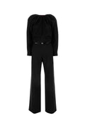 Gucci Virgin Wool Stretch Jumpsuit — Black