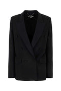 Stella McCartney Double-Breasted Wool Blazer — Black