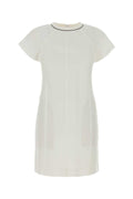 Brunello Cucinelli Corto Dress — White