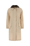 Burberry Stretch Nylon Coat — Beige
