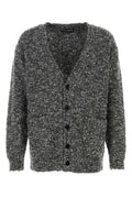 Dolce & Gabbana Virgin Wool-Nylon Melange Cardigan — Gray