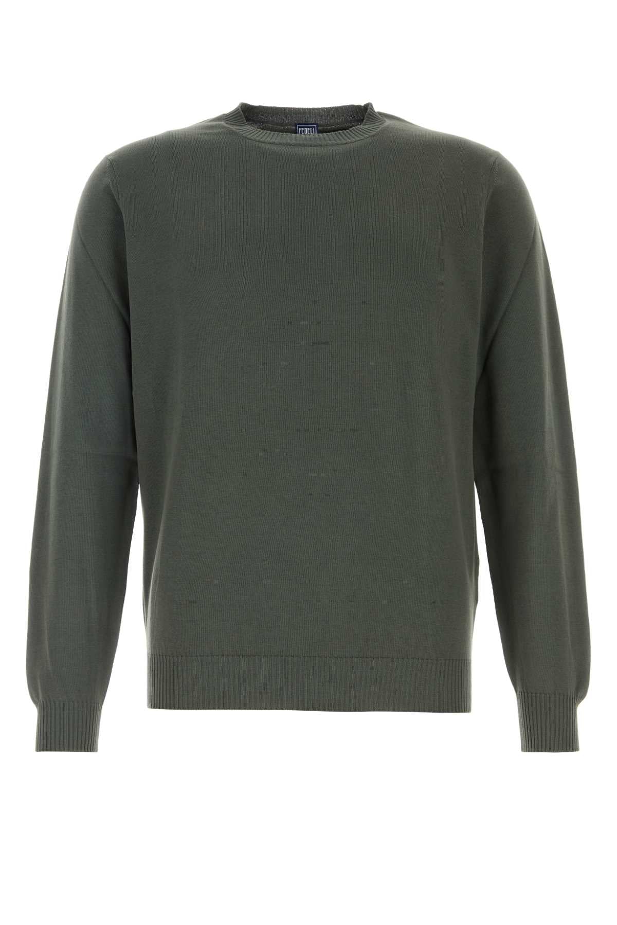 Fedeli Girocollo Sweater — Green