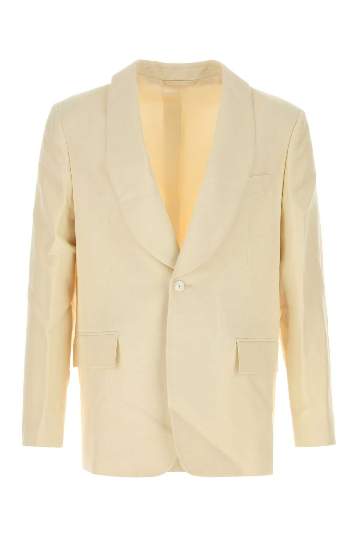 Bode Weave Blazer — Cream