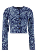 Etro Fantasia Cardigan — Navy