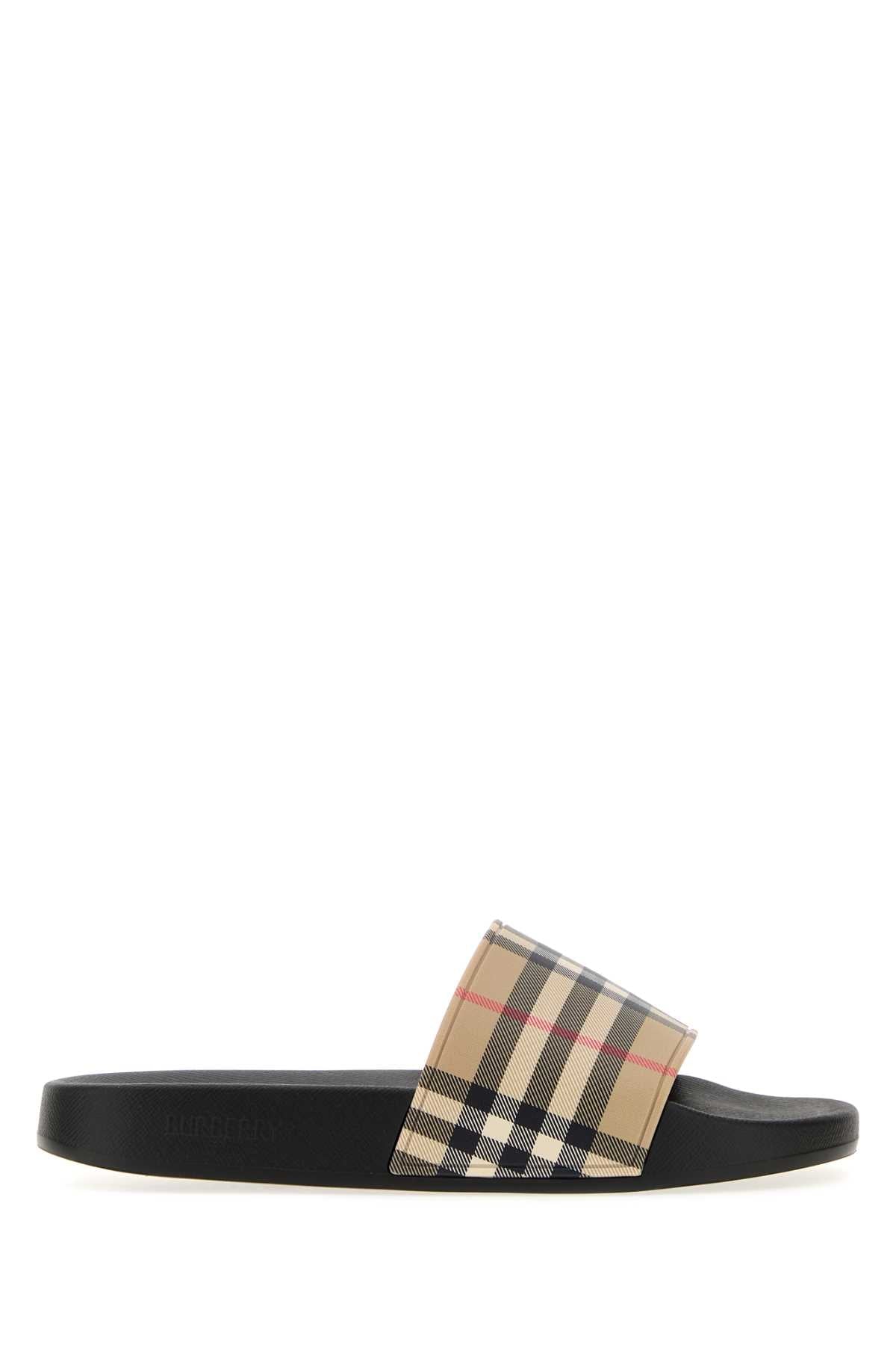 Burberry Furley Slide — Beige